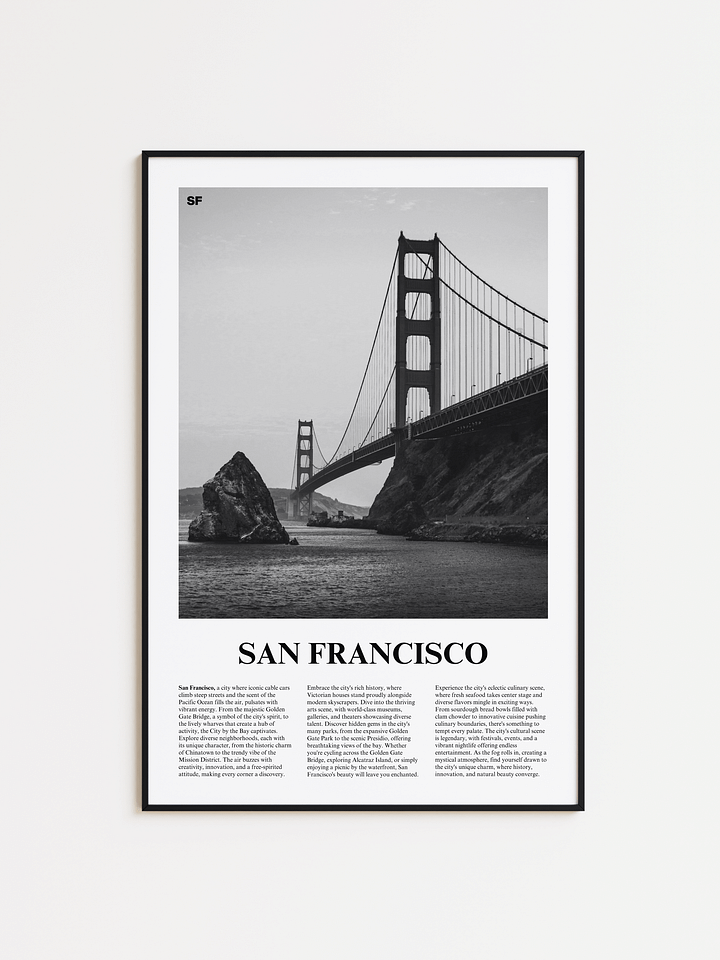 San Francisco 01 Newspaper Poster product image (1)