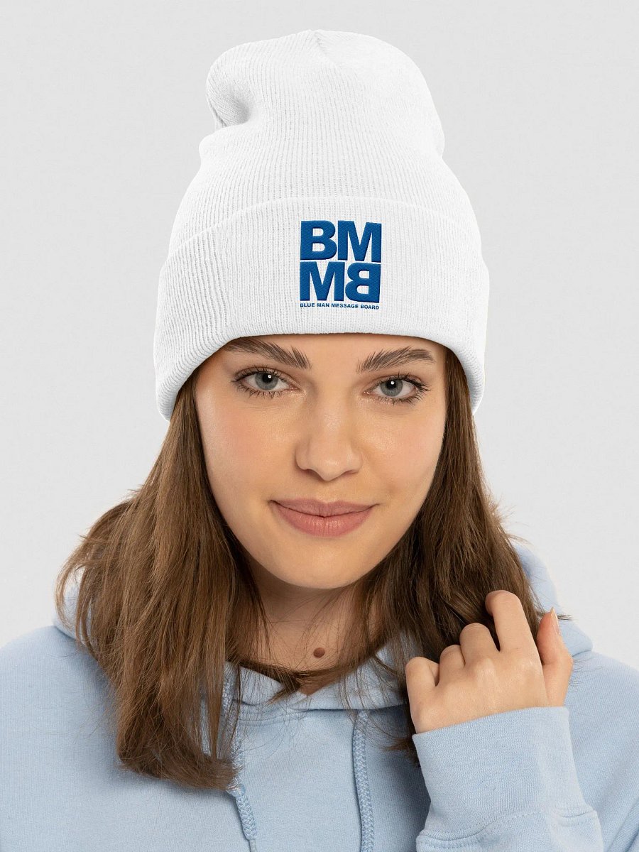 Blue Man Message Board Logo Embroidered Beanie product image (3)