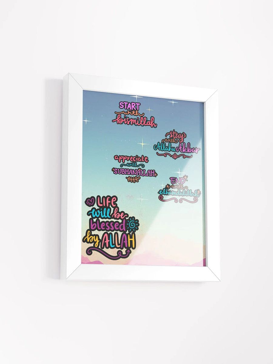 Life Is Blessed with Allah Poster product image (2)