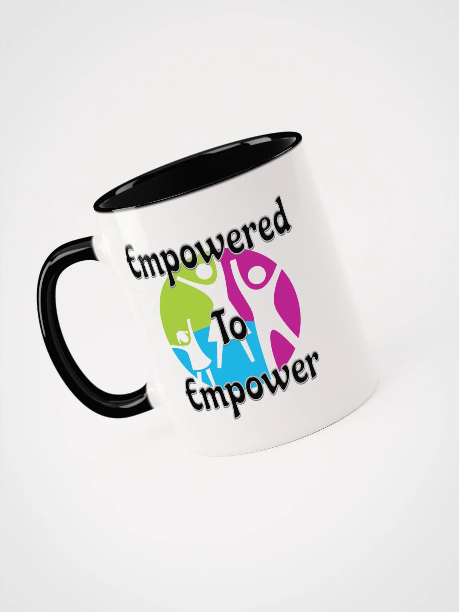 Empowered to Empower Mug (black inner/handle) product image (4)