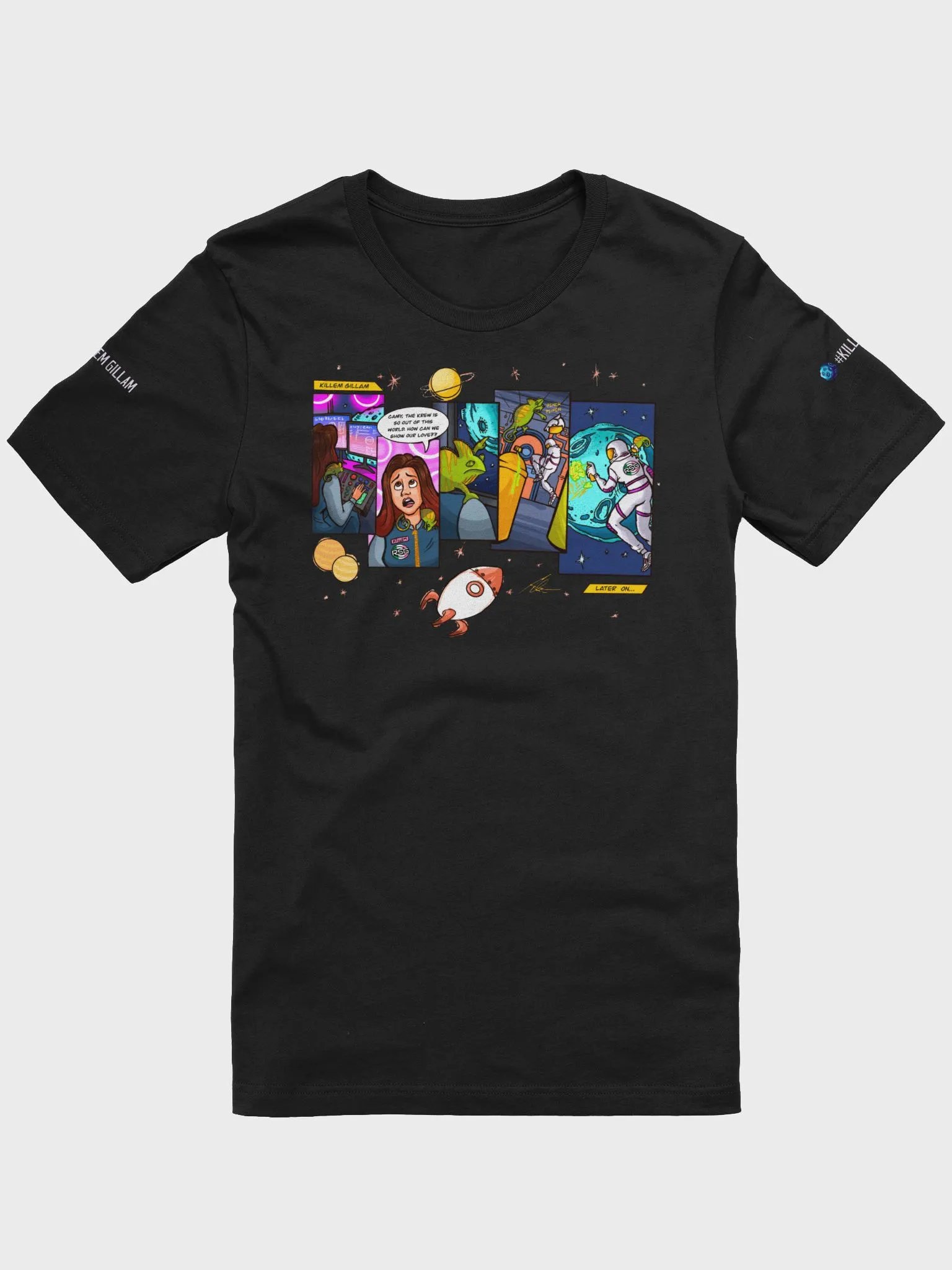 Kosmic Krew Comic Strip T-Shirt (Thicker Fit) product image (2)
