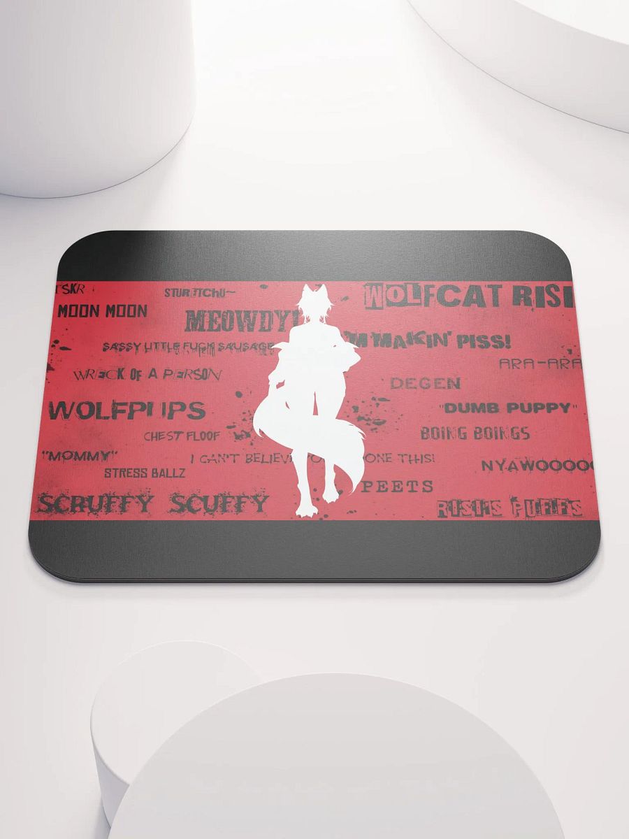 WolfcatRisi Word Wall Mousepad product image (1)