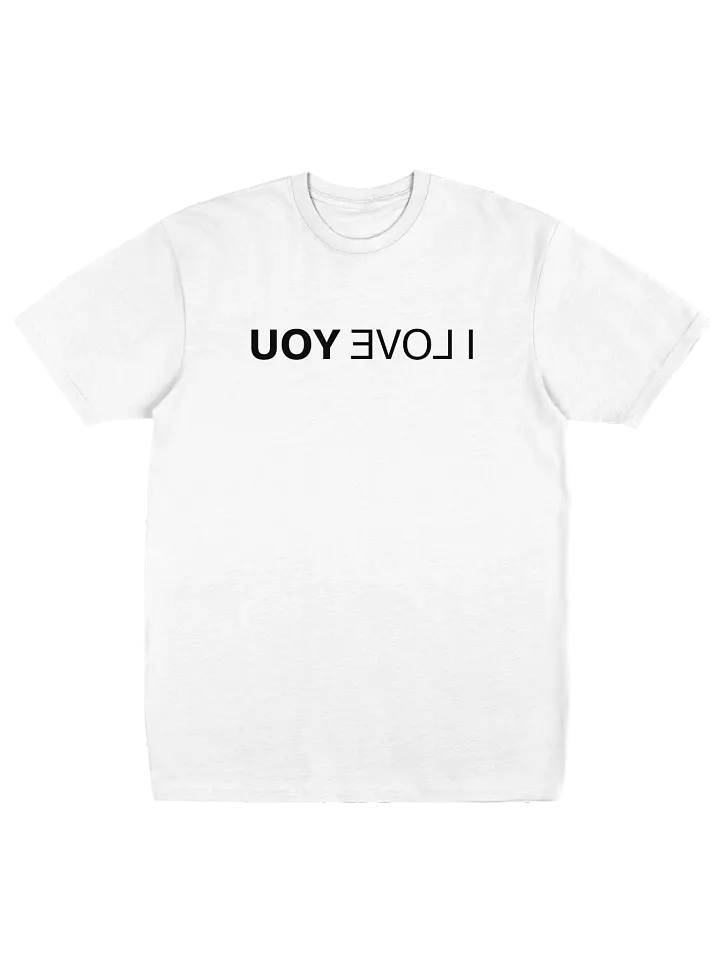 I Love You "Mirror" Heavyweight Tee product image (1)