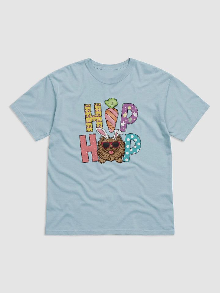 Hip Hop Easter Pomeranian T-Shirt | Cute Easter Day Pomeranian Wearing Bunny Ears and Sunglasses product image (7)