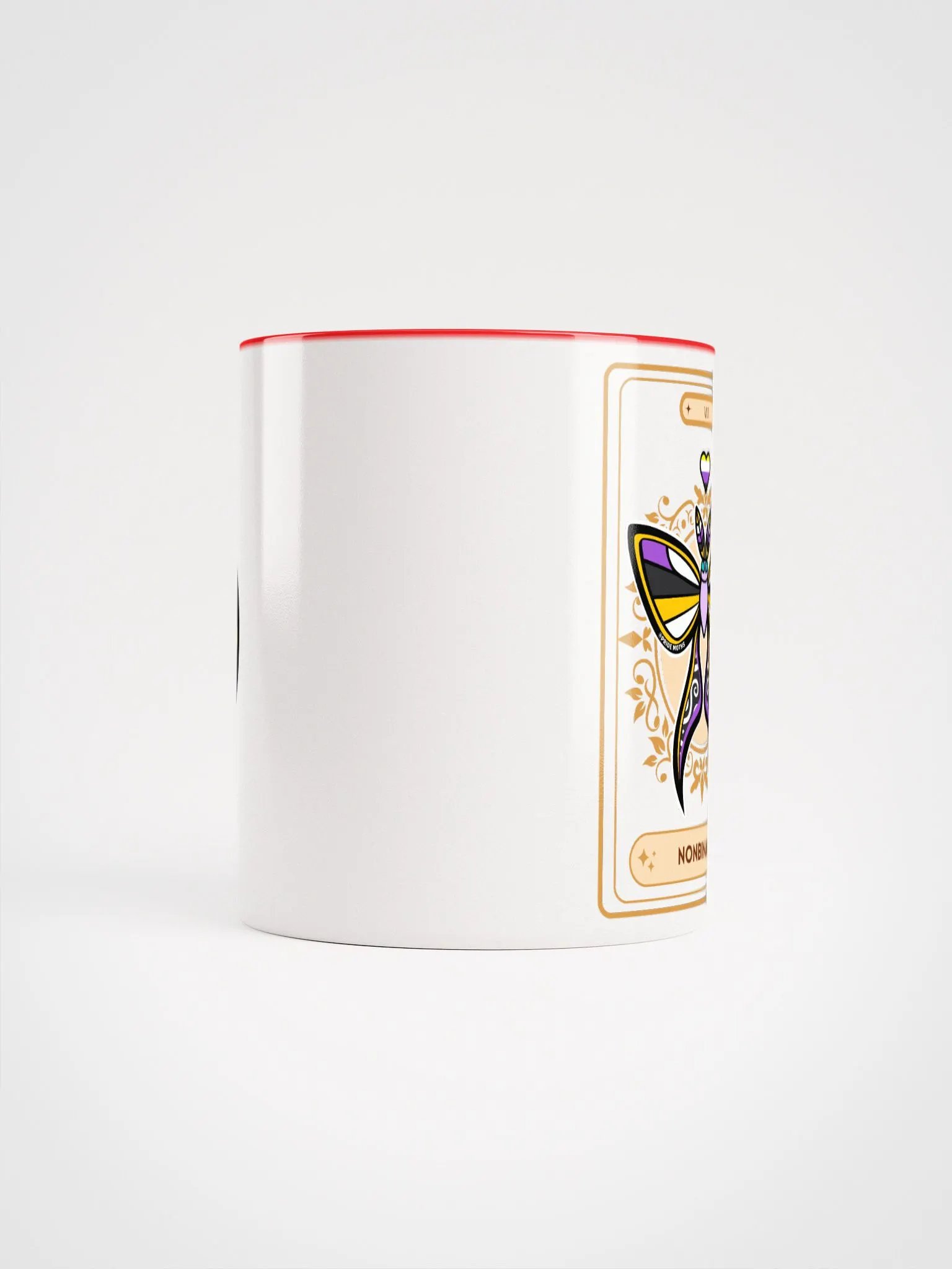 Nonbinary Pride | Tarot Moth | Moth Mug | LGBTQIA+ product image (5)
