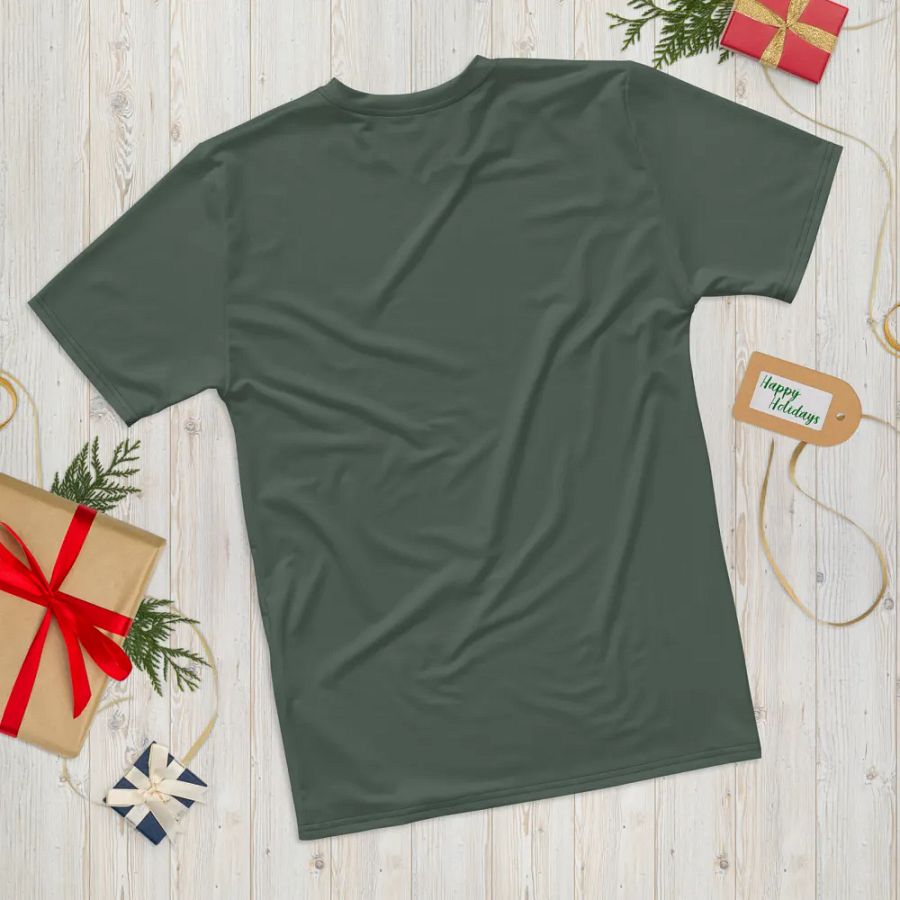 Plain Dark Sage Green Soft Summer Men's Crewneck Polyester Heavyweight Premium T-Shirt by Treasure Pie product image (12)