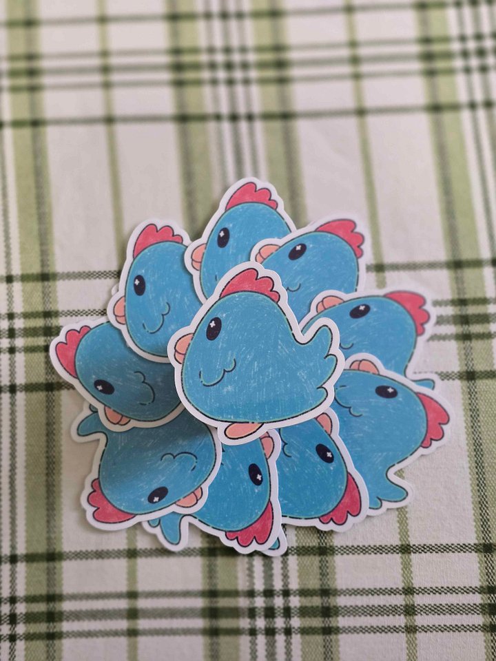 Blue Chicken Sticker product image (1)