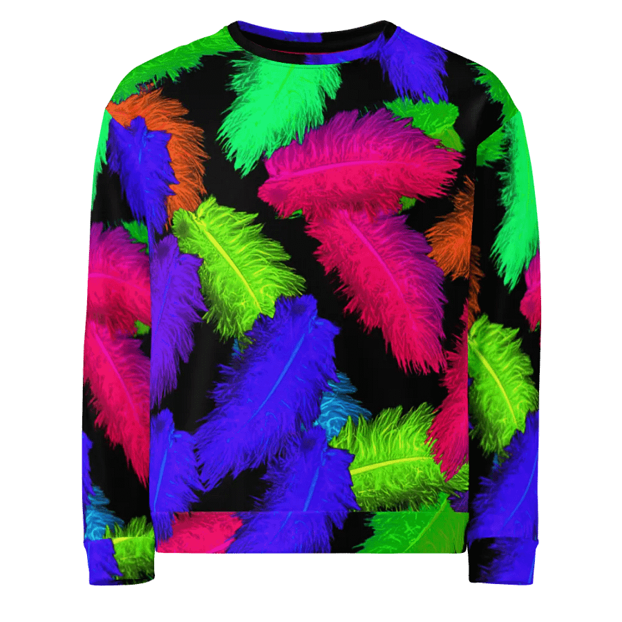 Abstract Feathers Pattern Unisex Sweatshirt product image (1)