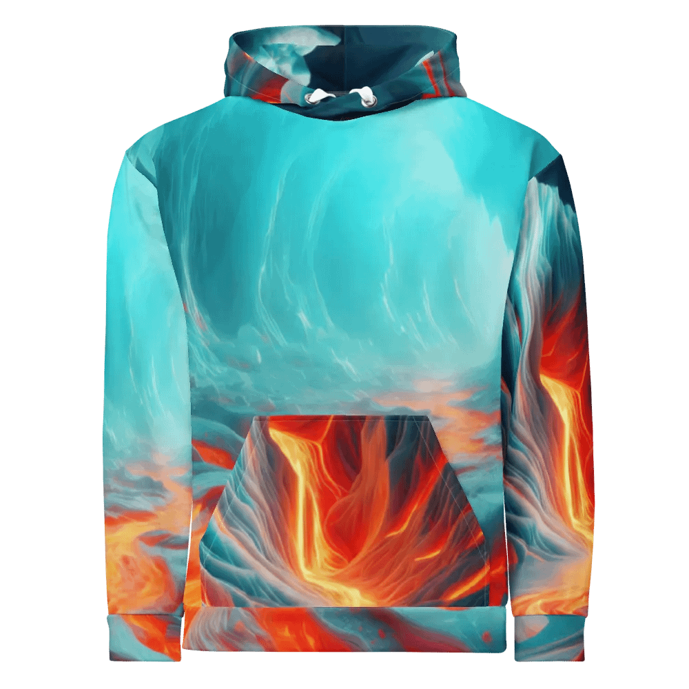 Fire and Ice - Vivid Glacial Lava Cascade #2 product image (5)