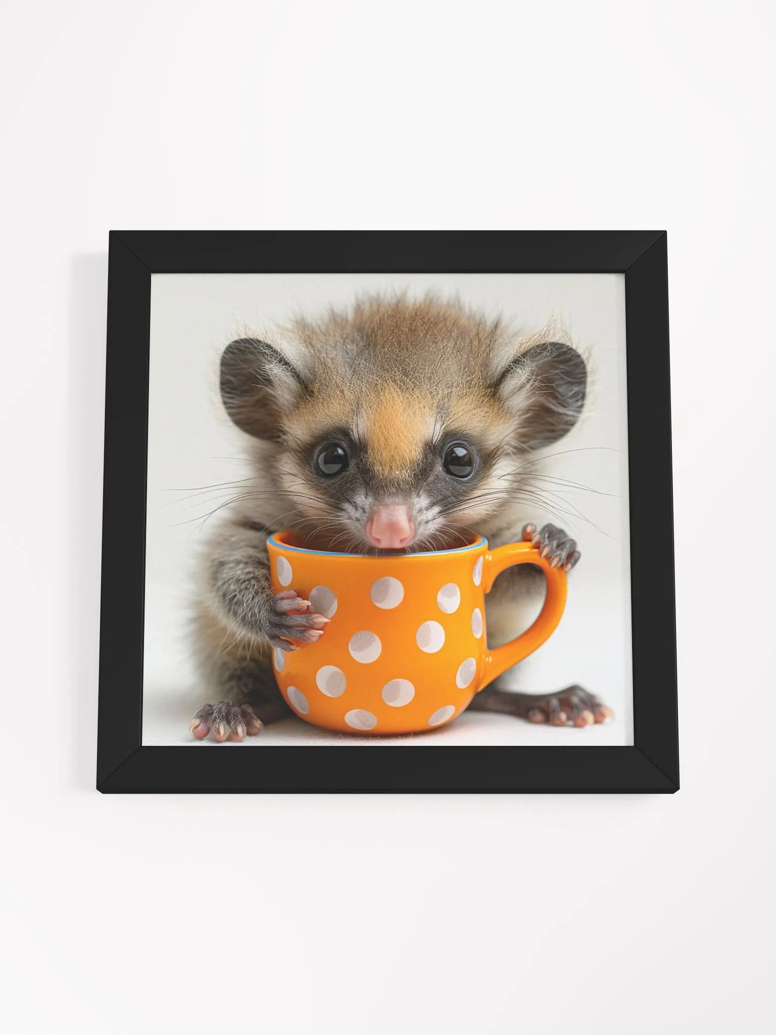 Coffee Lover Cute Baby Sugar Glider Wall Art product image (3)