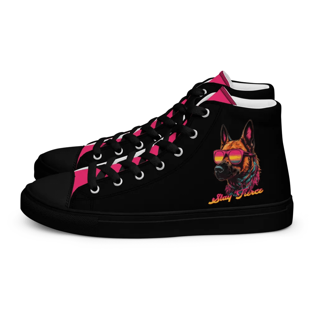 Malinois - Stay Fierce Women's K9 Canvas High Tops product image (1)