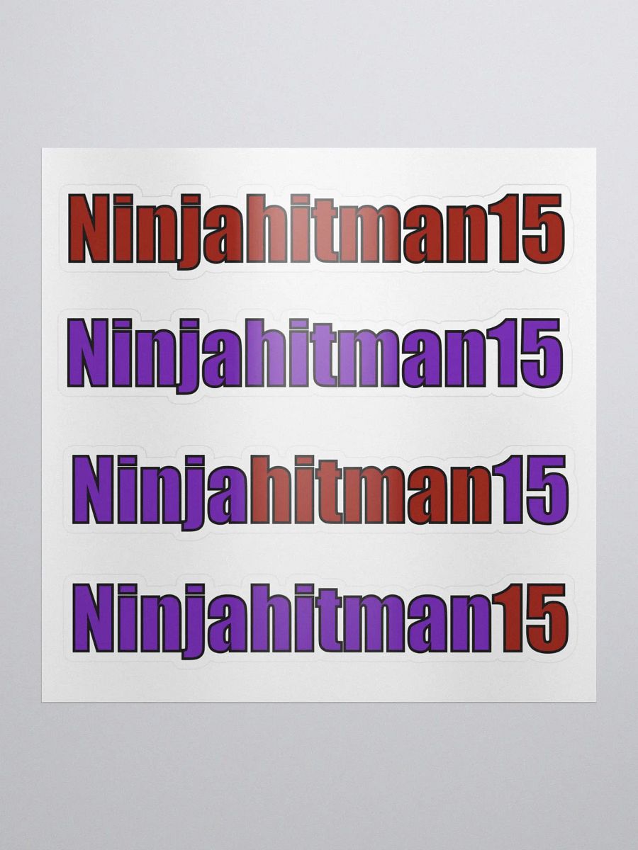 Too Many Ninjahitman15's stickers product image (1)