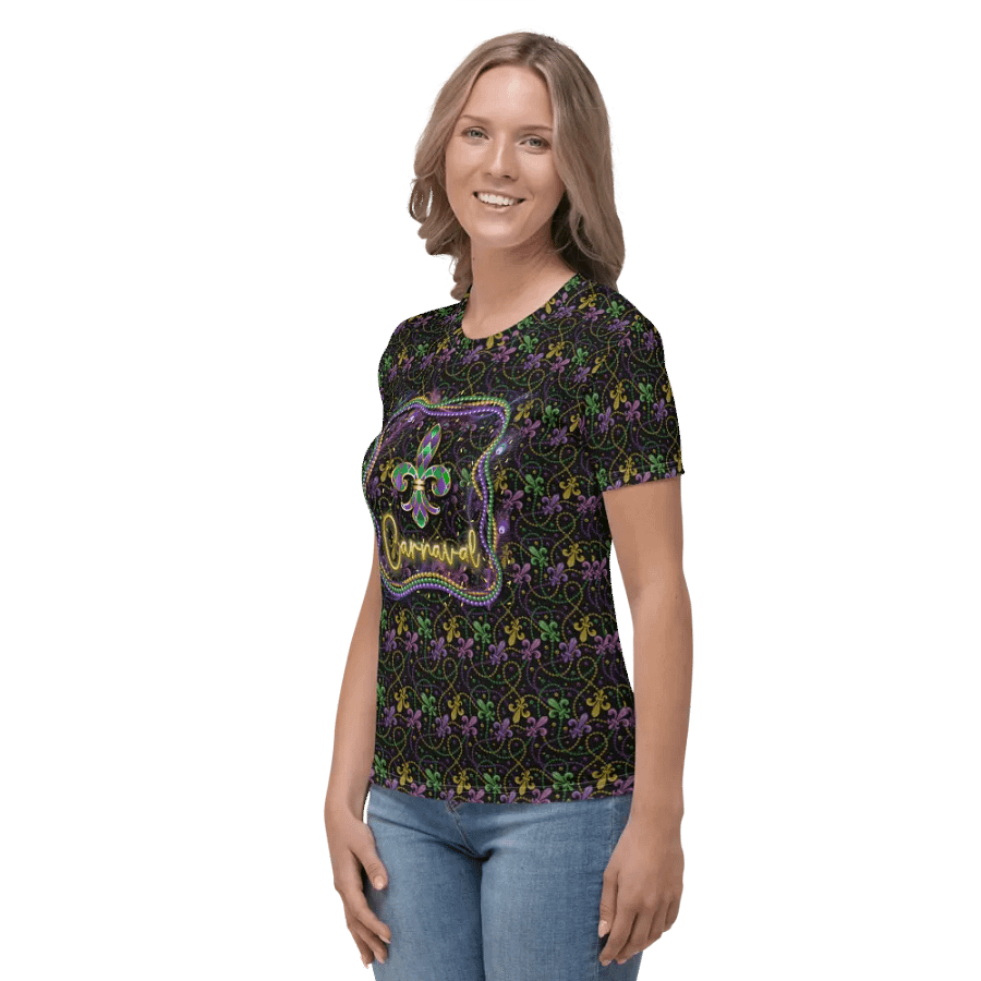 Mardi Gra All Over Print T-shirt product image (3)