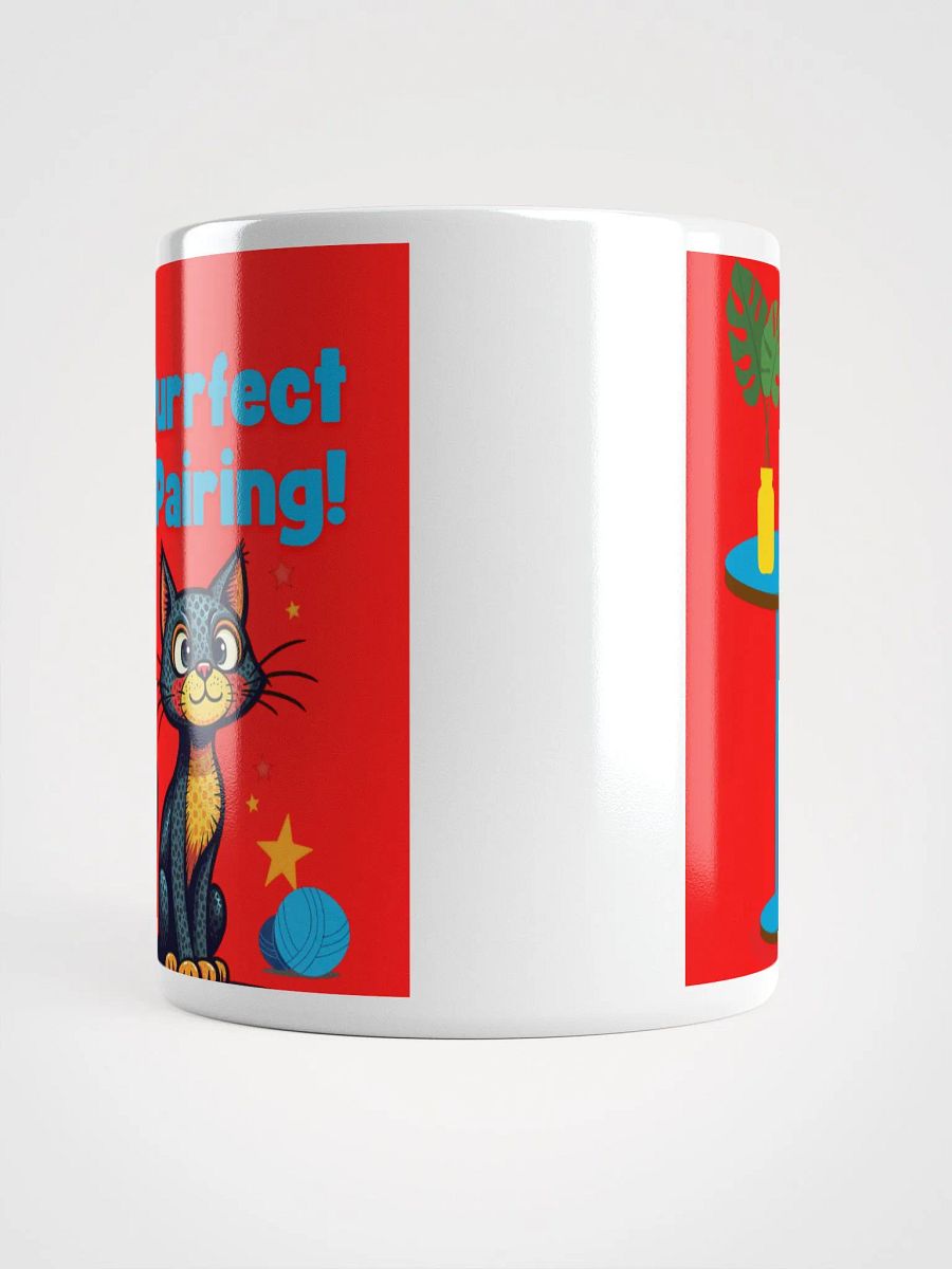 Purrfect Pairing! White Glossy Mug product image (14)