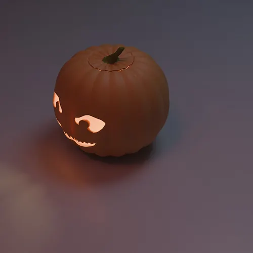 Modeling a jack-o'lantern asset in #Blender. #blender3d #blenderart #blenderartist