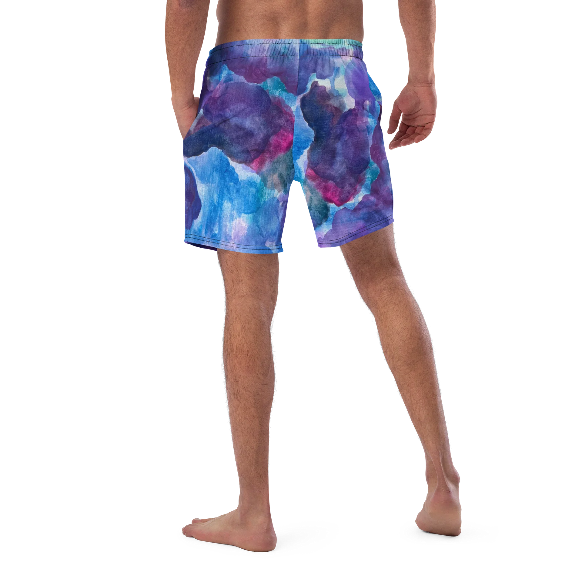 Bluesy Watercolor Men Trunks product image (5)