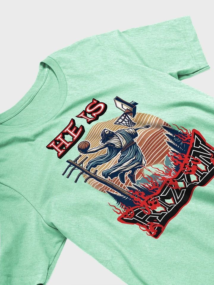 He Is Rissin Basketball Jesus Iconic Softness T-Shirt product image (11)