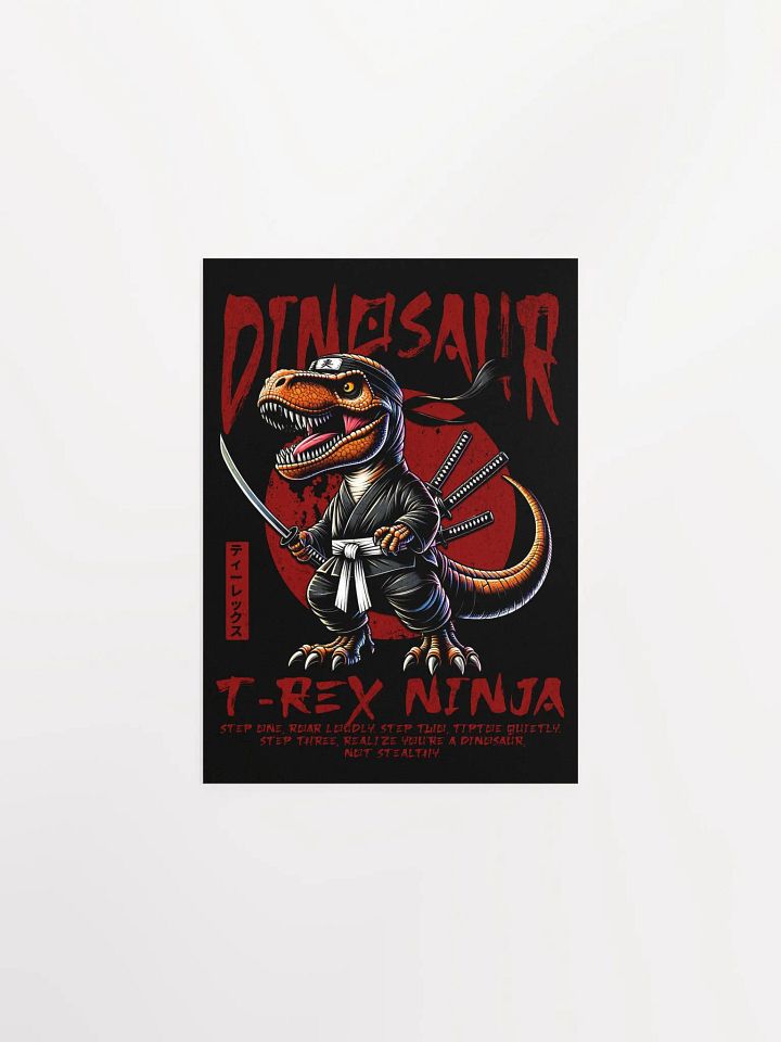 T-Rex Ninja Jurassic Shinobi Poster product image (1)