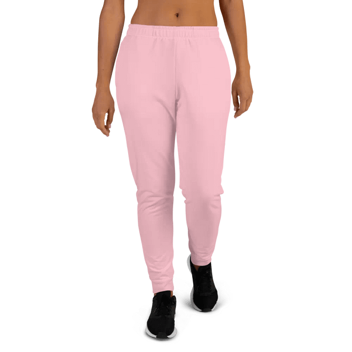 Plain Color Pink Joggers product image (1)