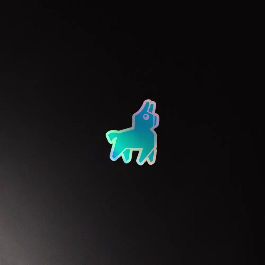 Radio Llama Holographic Sticker Set product image (4)