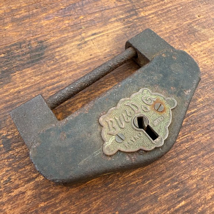 🎎 Antique Japanese Bulldog Padlock – Japan Antique Roadshow product image (1)