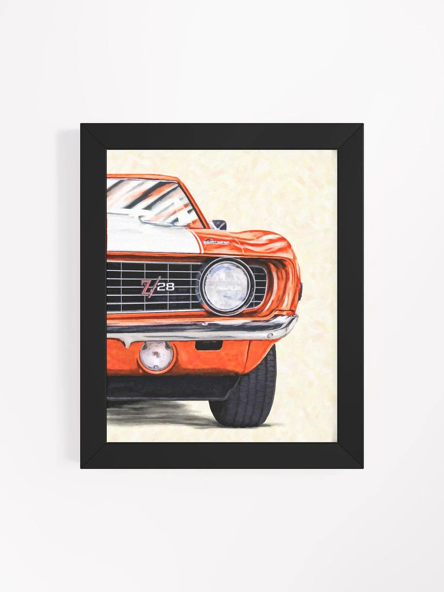 1969 Camaro Artwork – Classic Hugger Orange Framed Poster product image (65)