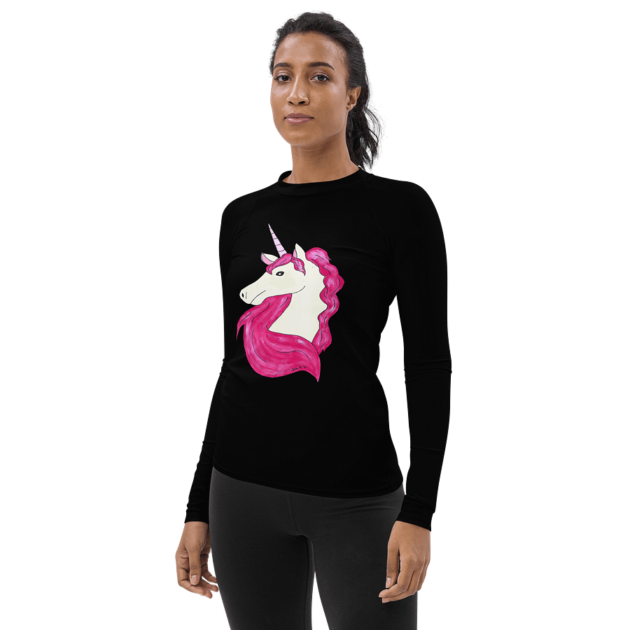 Unicorn (art by Dina R.) - Women's Rash Guard product image (5)