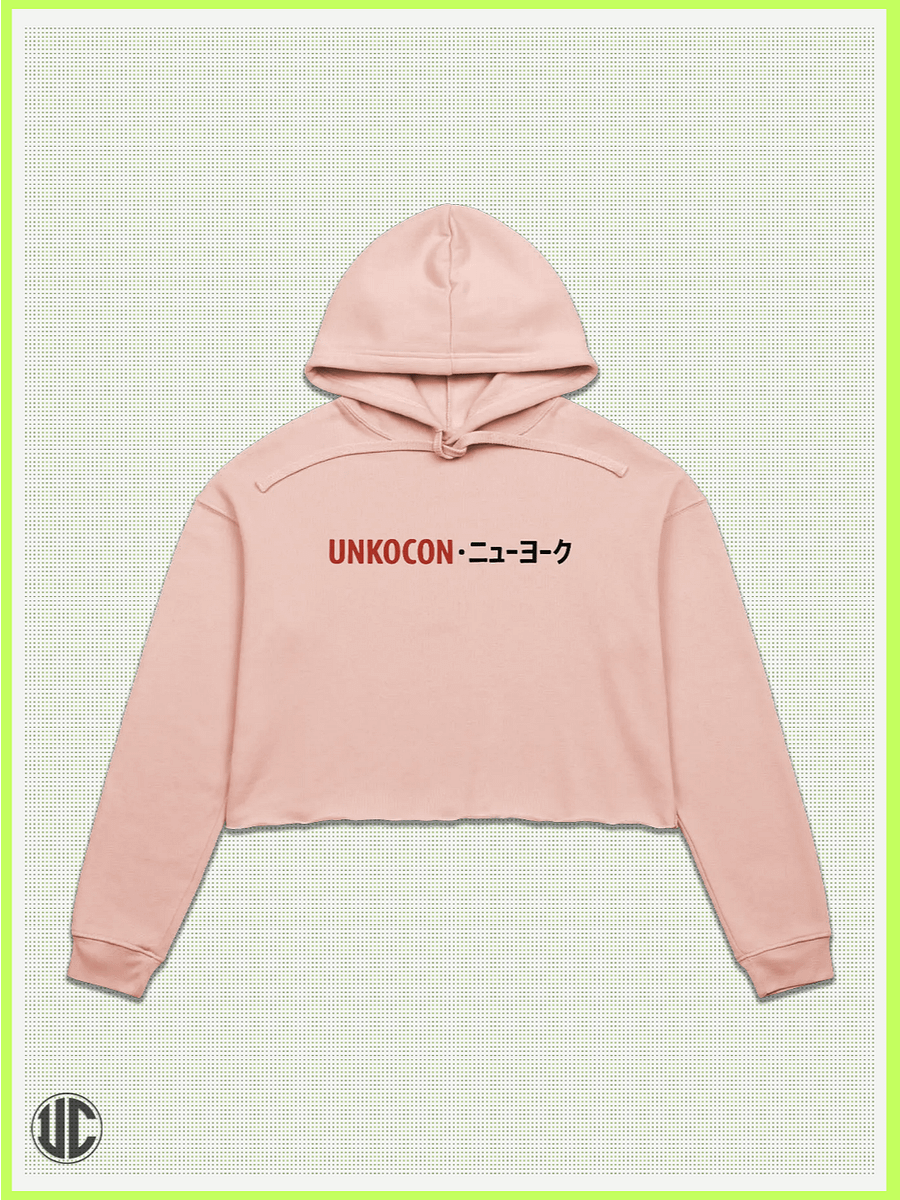 UnkoCon – Rockaway Beach NY Skater Crop Hoodie product image (1)