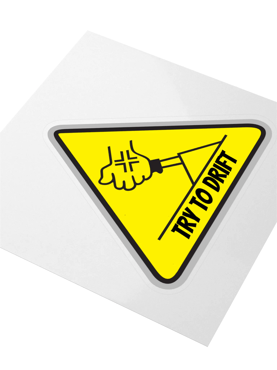 Try To Drift Sticker product image (3)