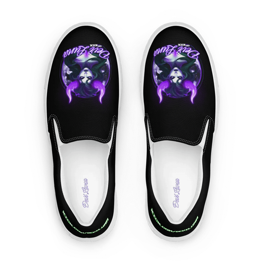DeviLuna Black Slip-On Shoes product image (4)