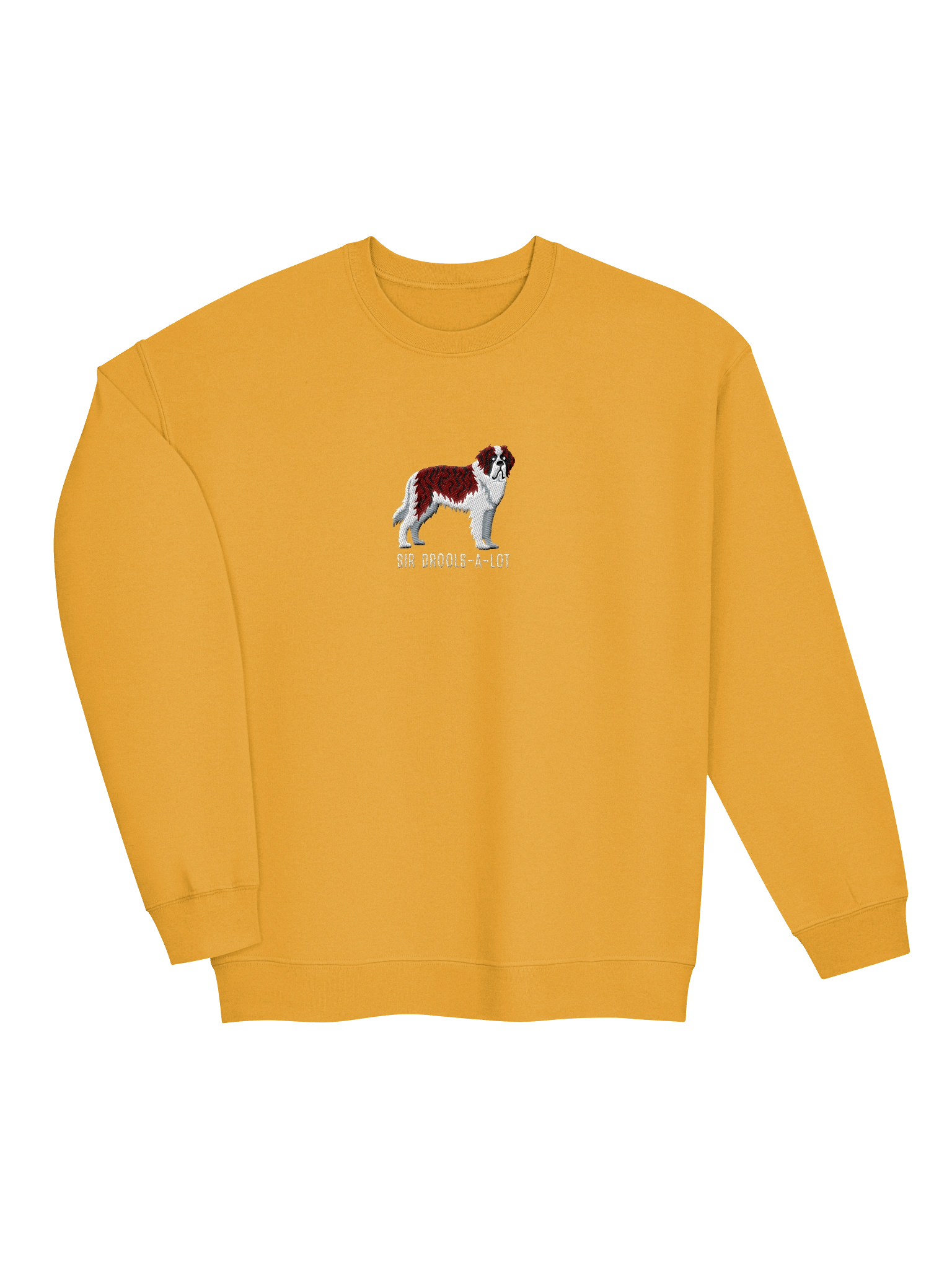 Sir Drools-A-Lot Sweatshirt (Embroidered) of a Saint Bernard(Brindle & White) product image (23)