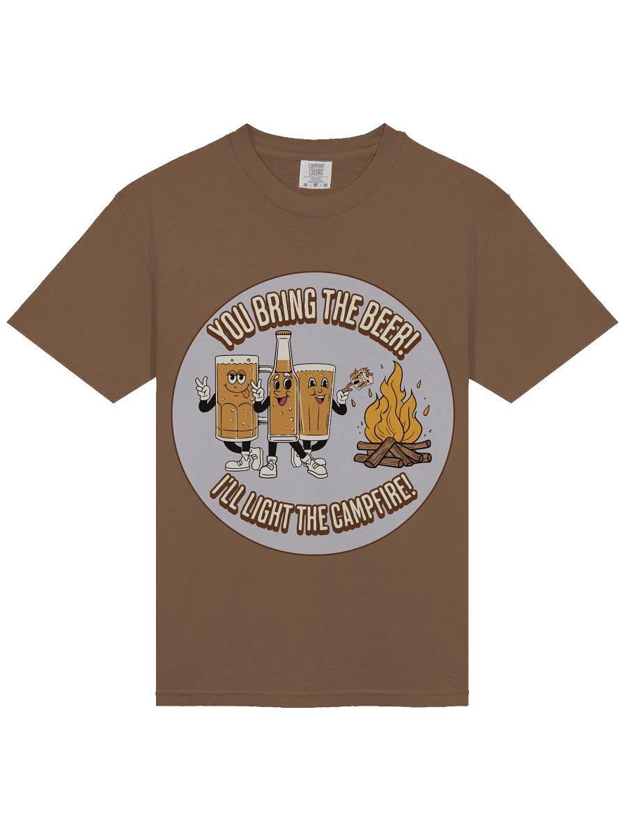 Beer & Campfire With Marshmallow Funny Camping Theme Shirt product image (3)