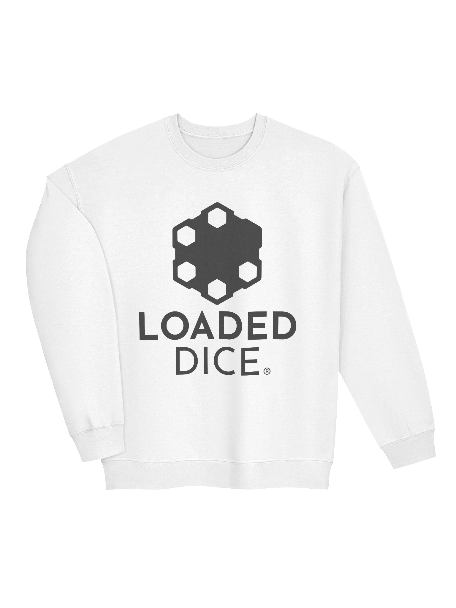 Loaded Dice Graphic Crewneck Sweatshirt White product image (3)