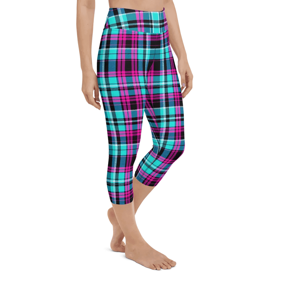 ZABU 90s tartan Yoga Capri Leggings product image (9)