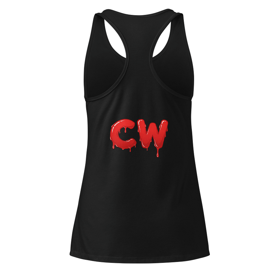 Smiling Ketchup Cartoon Women's Racerback Tank Top product image (6)