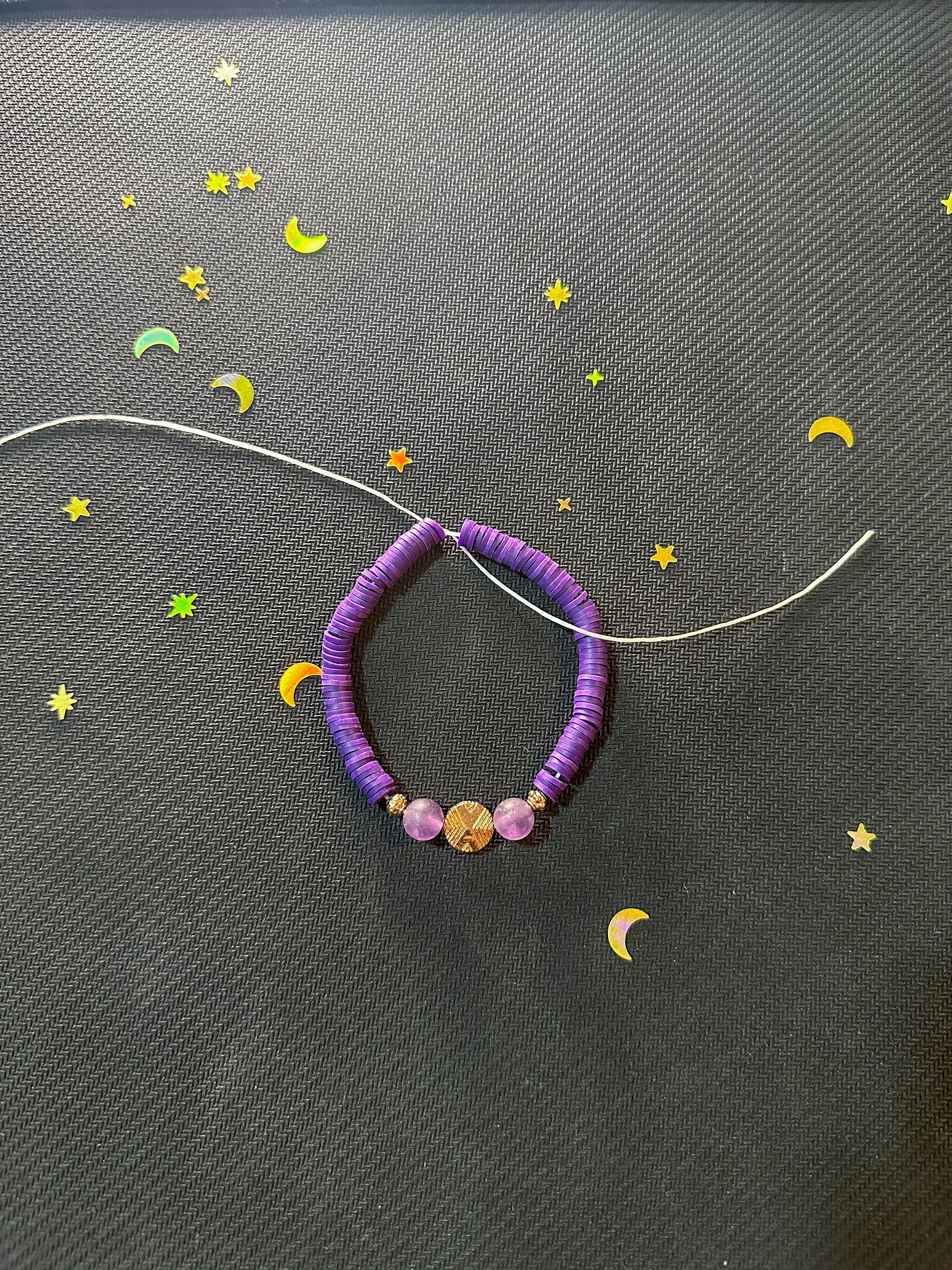 Bracelet ''Dans une galaxie près de chez Flo'' 🌌 product image (1)