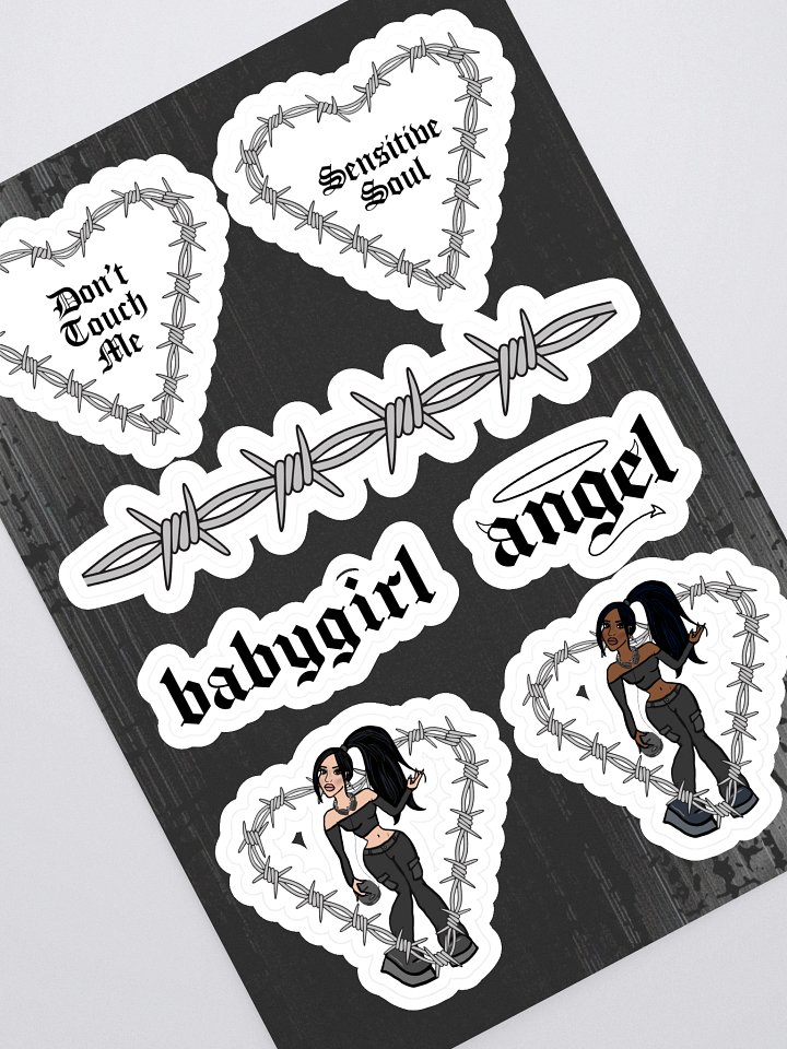 Barb Wire/Alt Babe Sticker Sheet product image (1)