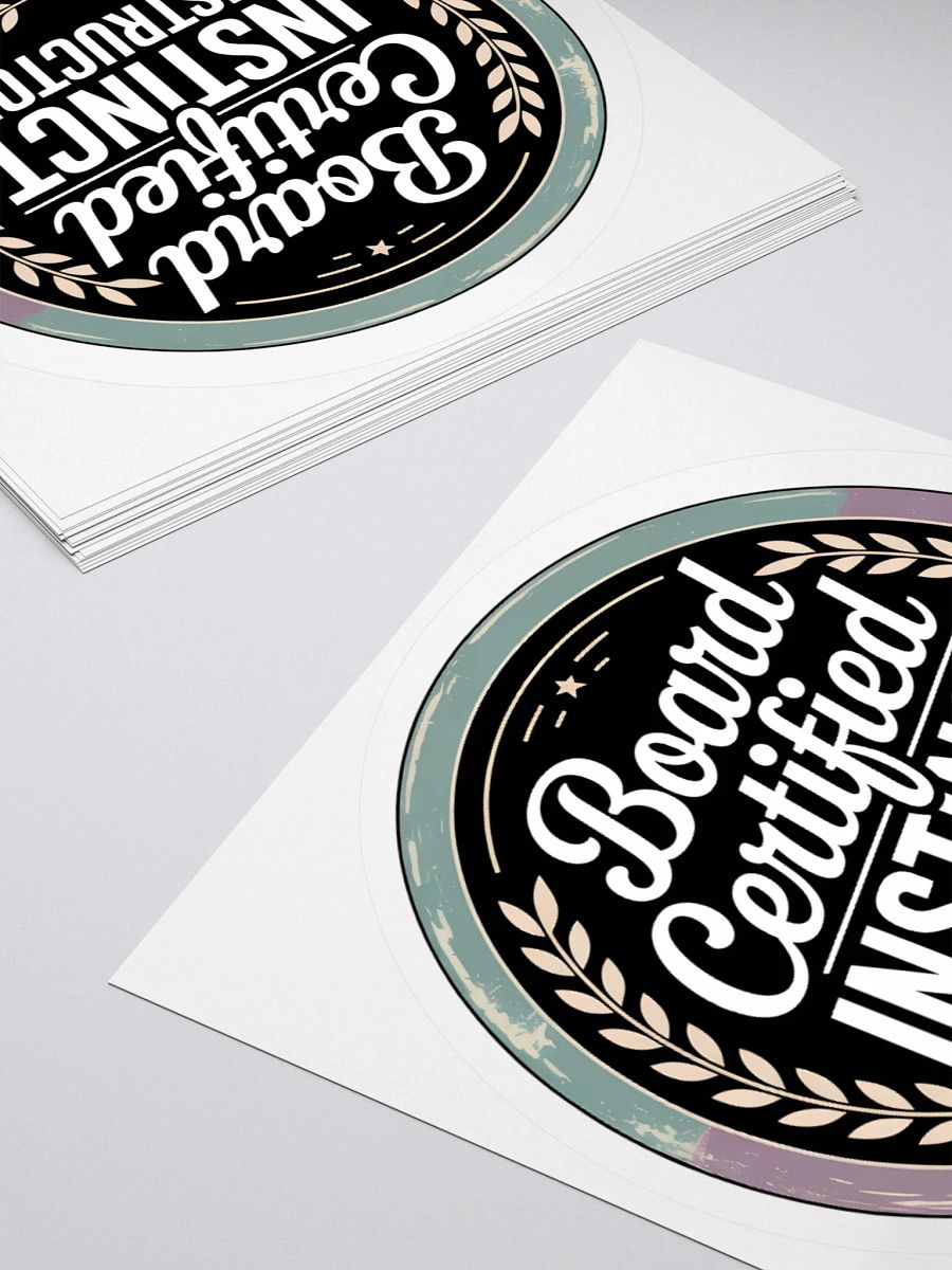 Board Certified Instinct Instructor - Splenic Authority Sticker product image (12)