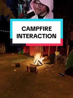 CAMPFIRE INTERACTION #phasmophobia #phasmophobiagame #phasmophobiaclips 