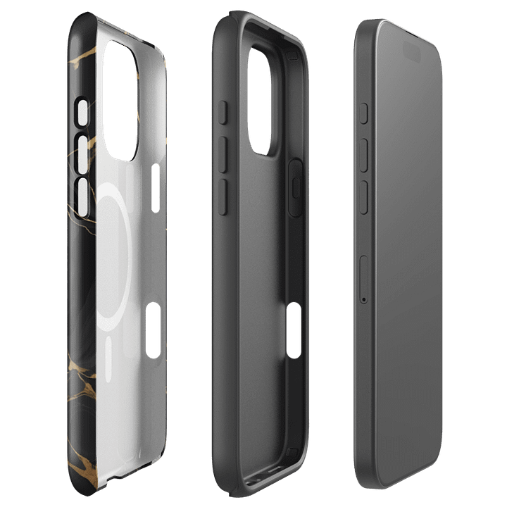 MagSafe® Tough Case for iPhone – Ebon Gold Waves product image (13)