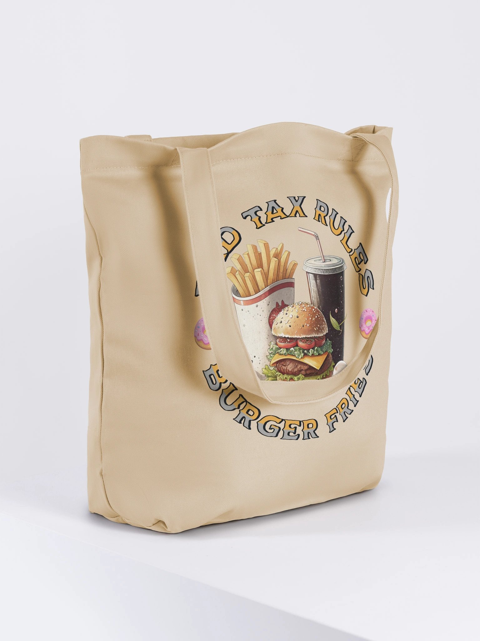 Dad Tax Rules Burgers Fries co-Friendly Tote Bag product image (4)
