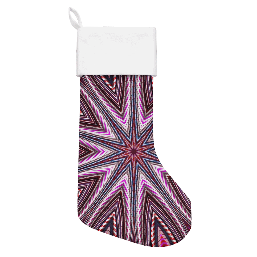Candy Cane Kaleidoscope Christmas Stocking product image (1)