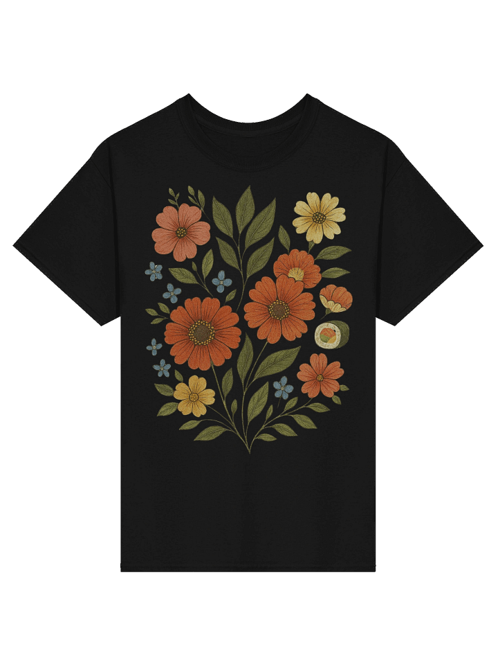 🌼 Peaceful Garden Vibes T-Shirt – Floral Calm Aesthetic Tee product image (2)
