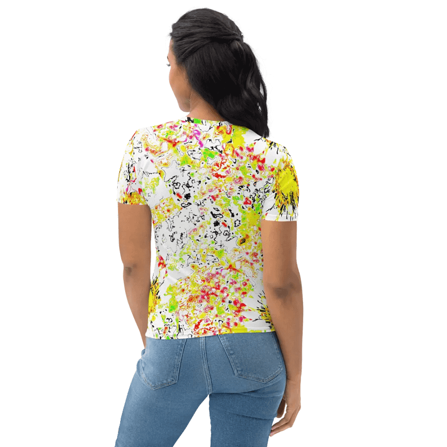 Abstract Vibrant Daisy Flower Women's T Shirt product image (9)