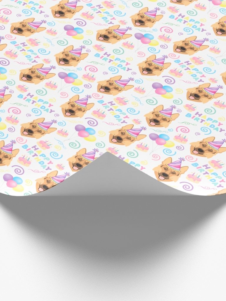 German Shepherd Birthday Wrapping Paper product image (2)
