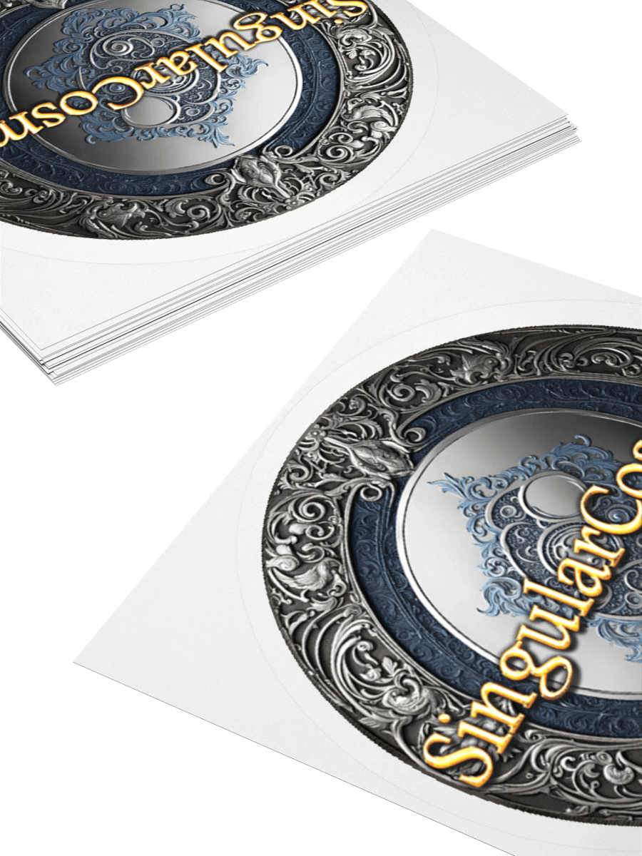 Singular Cosmos White Kiss Cut Sticker product image (4)
