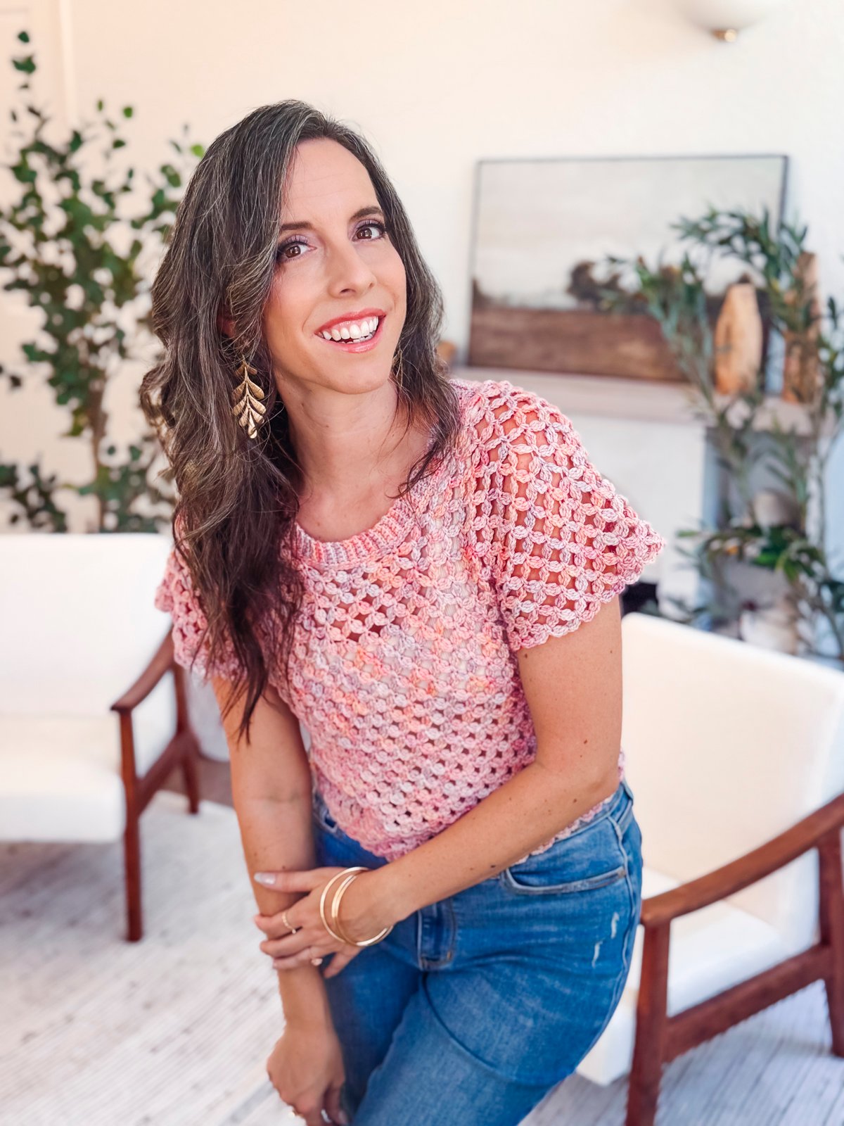 Circle Leaf Lace Summer Top Pattern product image (3)