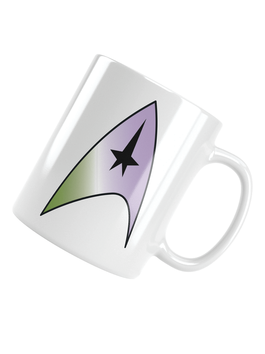 Genderqueer Pride Gradient Starfleet Mug product image (4)