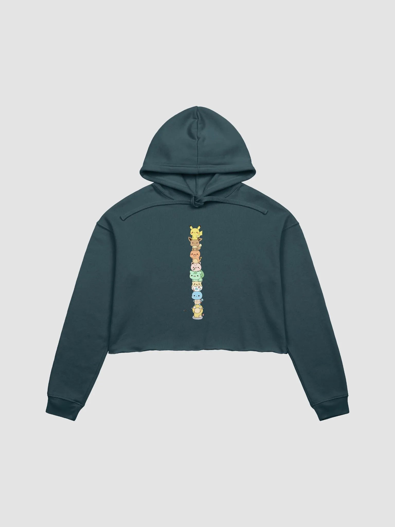 Chibi Pokemons Stack Cropped Hoodie product image (6)