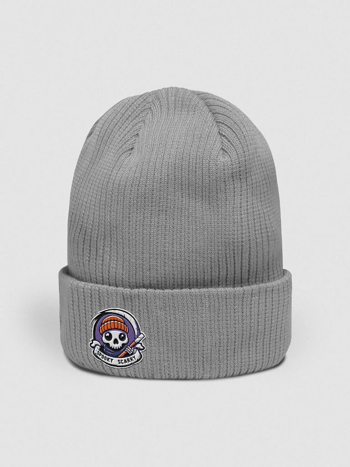 GREY SPOOKY BEANIE product image (2)